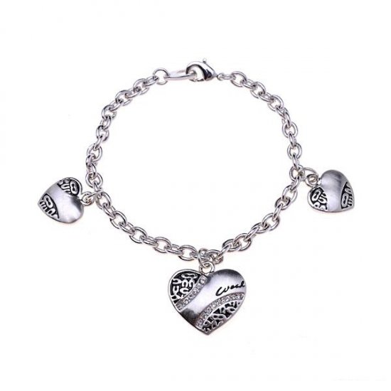 Coach Heart Signature Silver Bracelets ALF | Women